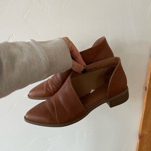 brown leather shoes